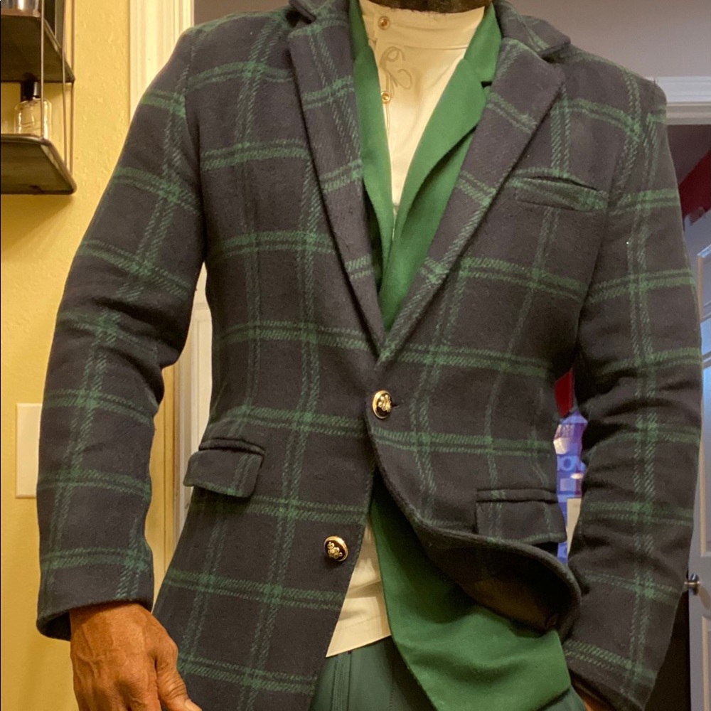Men's Fashion Classical Slim Fit Wool Coat.